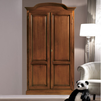 Armadio 2 ante consegna montato, dettaglio cappello curvo