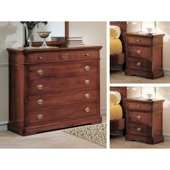 Gruppo Notte Afrodite, dettaglio comò e comodini