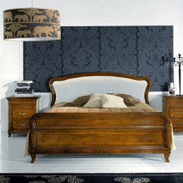 Letto matrimoniale rivestimento in ecopelle