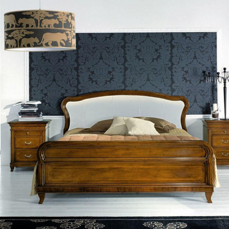 Letto matrimoniale rivestimento in ecopelle