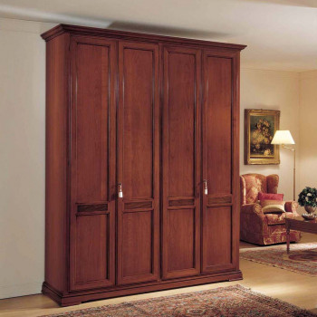 Armadio 4 ante battenti legno toulipier