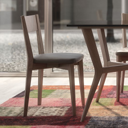 Credenza Nova Style con 4 ante in legno, dettaglio maniglia