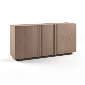 Credenza Nova Vita 3 porte in legno di frassino, dettagli delle ante