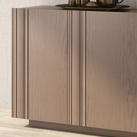 Dettaglio frontale Credenza Nova Vita 4 porte in frassino