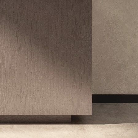 Credenza Nova Luce 2 porte in vetro e 1 in legno