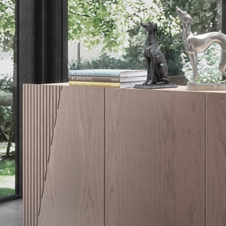Credenza Nova Style 3 porte dettaglio venature frassino