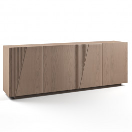Credenza Nova Style 2 porte con incisioni verticali