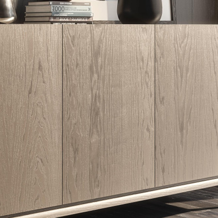 Credenza Nova Plus 3 porte, dettaglio venatura legno
