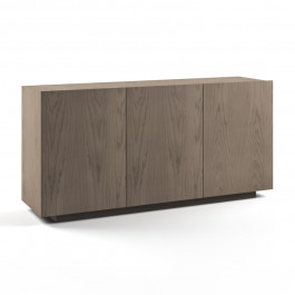 Credenza Nova Plus 2 porte in frassino con anta in vetro
