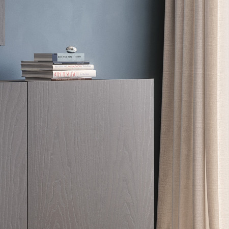 Credenza Nova Plus dettaglio ante legno frassino