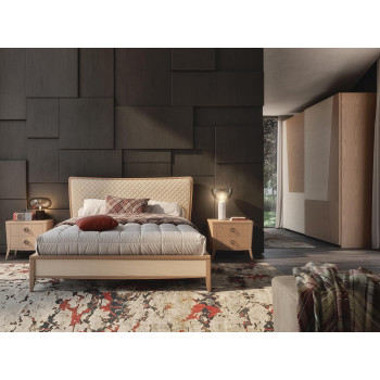 Camera da letto Nova Comfort con dettaglio testata trapuntata