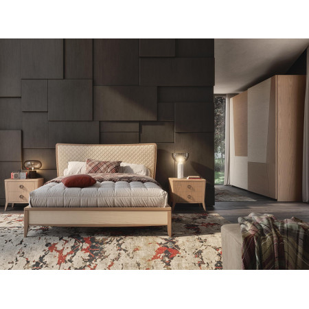 Camera da letto Nova Comfort con dettaglio testata trapuntata