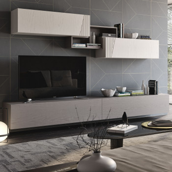 Mobile per soggiorno Nova 11 con dettagli delle ante sospese