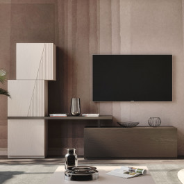 Credenza Nova Style 3 porte in frassino, dettaglio venature