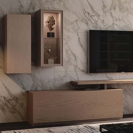 Mobile per soggiorno Nova 3 con base TV in legno