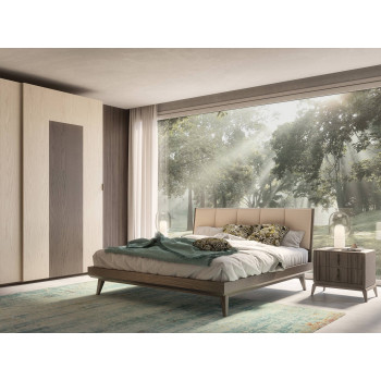 Camera da letto Nova Linea con testata imbottita