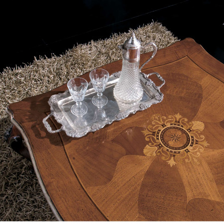 Tavolino barocco cornici top argento
