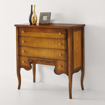 Comoncino in legno di frassino con dettagli artigianali