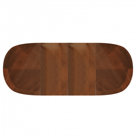 Tavolo ovale bicolore allungabile da 115x95 a 203x95