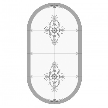 Tavolo rotondo intarsiato verona allungabile da 140x140 a 260x140