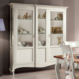 Credenza 4 cassetti e 2 porte ambientata in sala da pranzo
