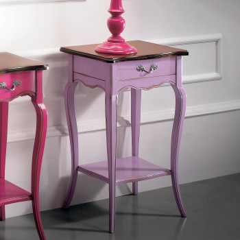 Portatelefono 700 finitura lilla, dettaglio cassetto