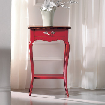 Portatelefono 700 finitura rossa, dettaglio cassetto