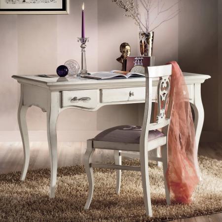 Scrivania 3 cassetti shabby chic