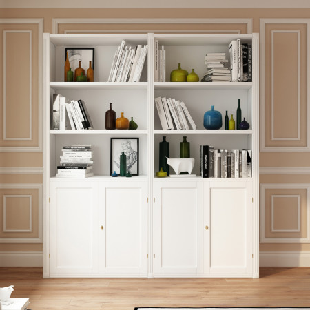 Libreria in legno con 4 ante