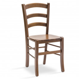 Sedia anilina bianca in legno con seduta in paglia rustica