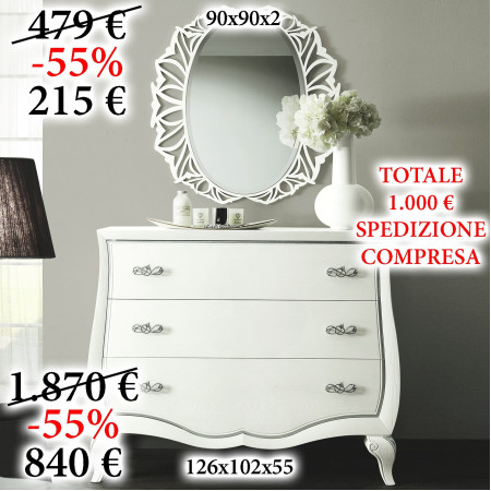 Como' con specchiera Chantal in offerta speciale