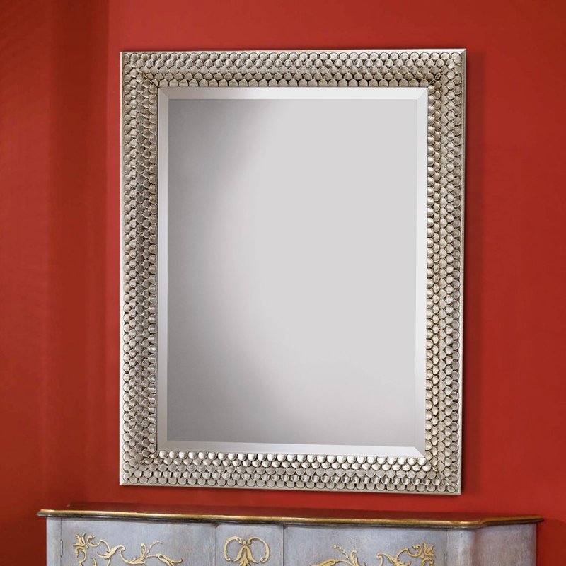 Specchiera rettangolare in stile barocco 95 x 75 - Specchio barocco