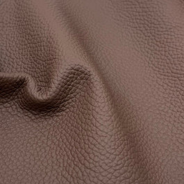 Pelle caffè con grana Silia, fiore corretto Dettaglio Pelle caffè con grana Silia, texture fiore