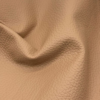 Dettaglio pelle nocciola con grana Silia