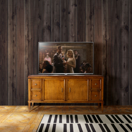 Porta TV con 2 ante e 4 cassetti in legno veneto