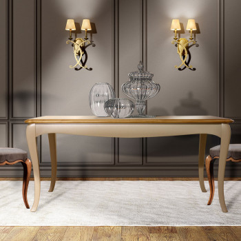 Tavolo rettangolare allungabile legno massello ambiente