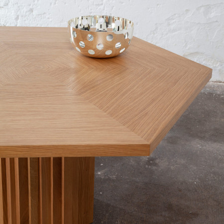 Dettaglio piano Tavolo Wood table in legno di rovere