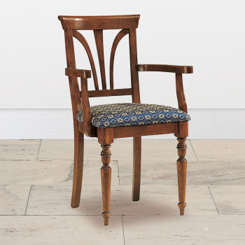 Capotavola in legno massello con seduta imbottita