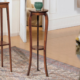 Portavaso shabby in legno con dettaglio del legno sagomato
