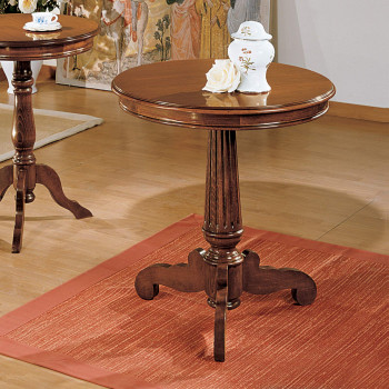 Tavolino dm 70 con piano liscio, dettagli del gambone