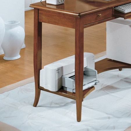 Scrivania porta pc in legno toulipier con piano sporgente