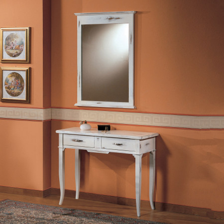Specchiera 73 x 102 cm con cornice in legno massello