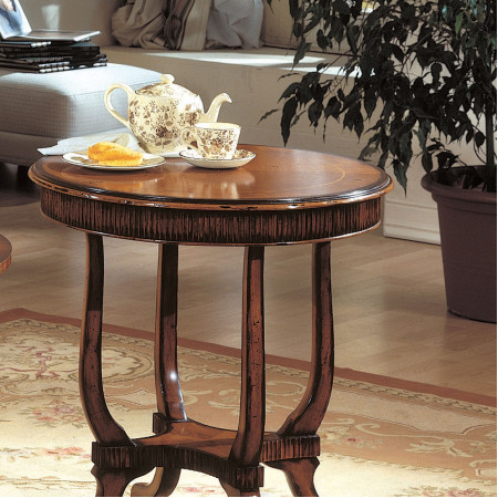 Tavolino inglese diametro 70 cm, dettaglio del piano