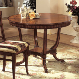 Tavolo inglese cm 90, dettaglio legno acero bianco