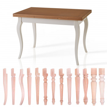 Tavolo personalizzabile allungabile con gambe di design