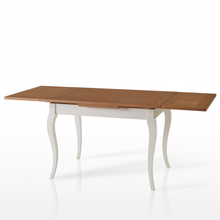 Tavolo allungabile da 140x85 a 220x85 con gambe a sciabola