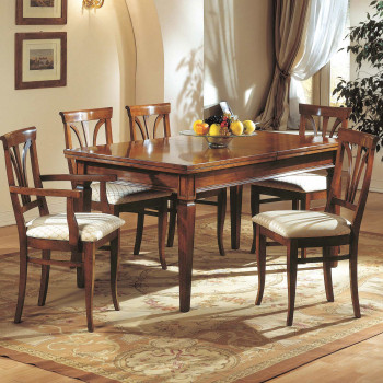 Tavolo allungabile 180x100 a 360x100 in legno massello