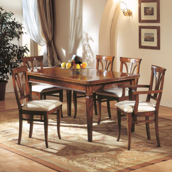 Tavolo gambe piramide n°8 allungabile in ambiente