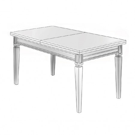 Tavolo in stile classico allungabile da 160x90 a 320x90
