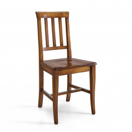 Sedia Tre stecche con seduta in legno